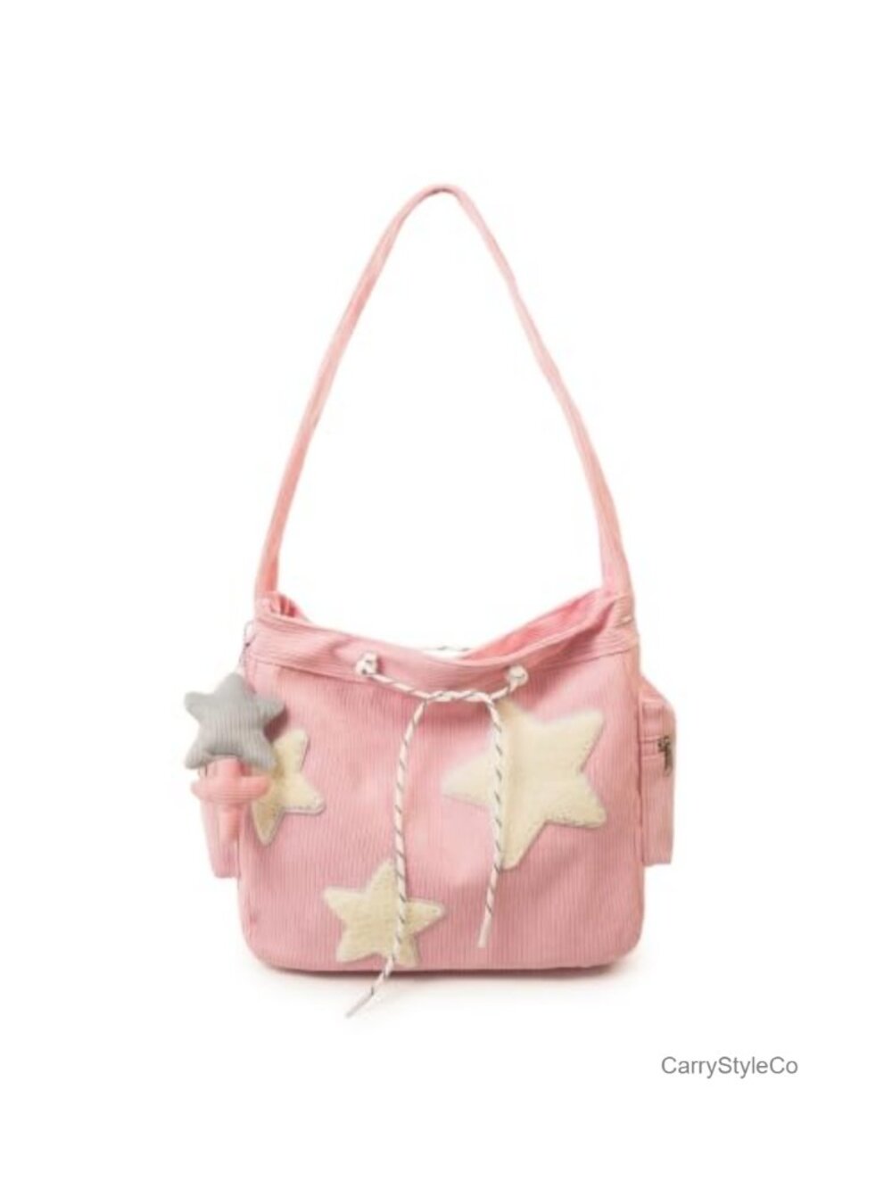 AFGWK Corduroy Star Tote Bag Y2K Shoulder Crossbody Hobo